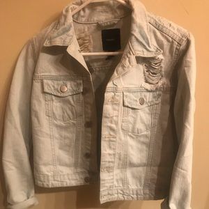 forever 21 distressed denim jacket